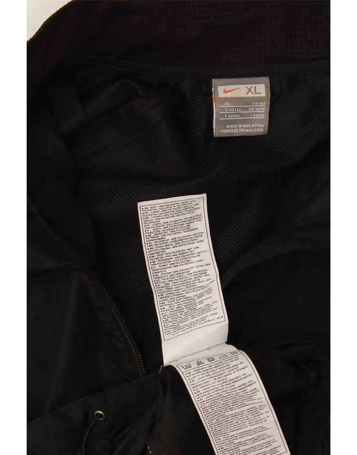 Nike Damen-Trainingsanzug-Top-Jacke UK 16/18 XL Schwarz Polyester