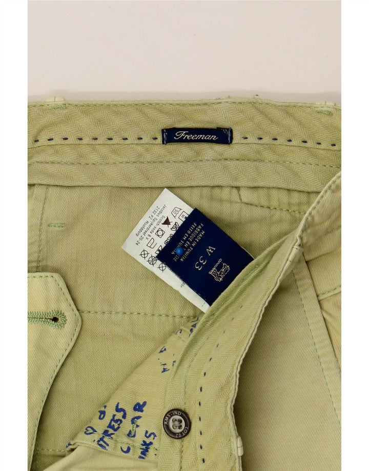 SCOTCH & SODA Mens Denim Shorts W33 Medium Green Cotton Vintage Scotch & Soda and Second-Hand Scotch & Soda from Messina Hembry 