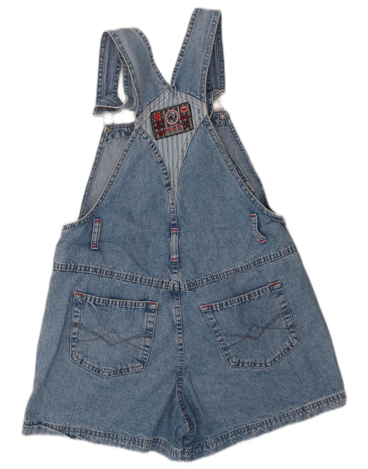 Wild Damen-Latzhose, Denim-Shorts, Größe L, W34, Blau, Baumwolle