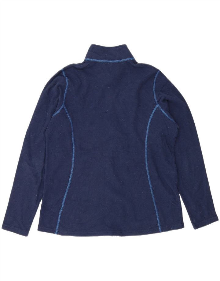 EDDIE BAUER Womens Fleece Jacket UK 18 XL Navy Blue Polyester Vintage Eddie Bauer and Second-Hand Eddie Bauer from Messina Hembry 