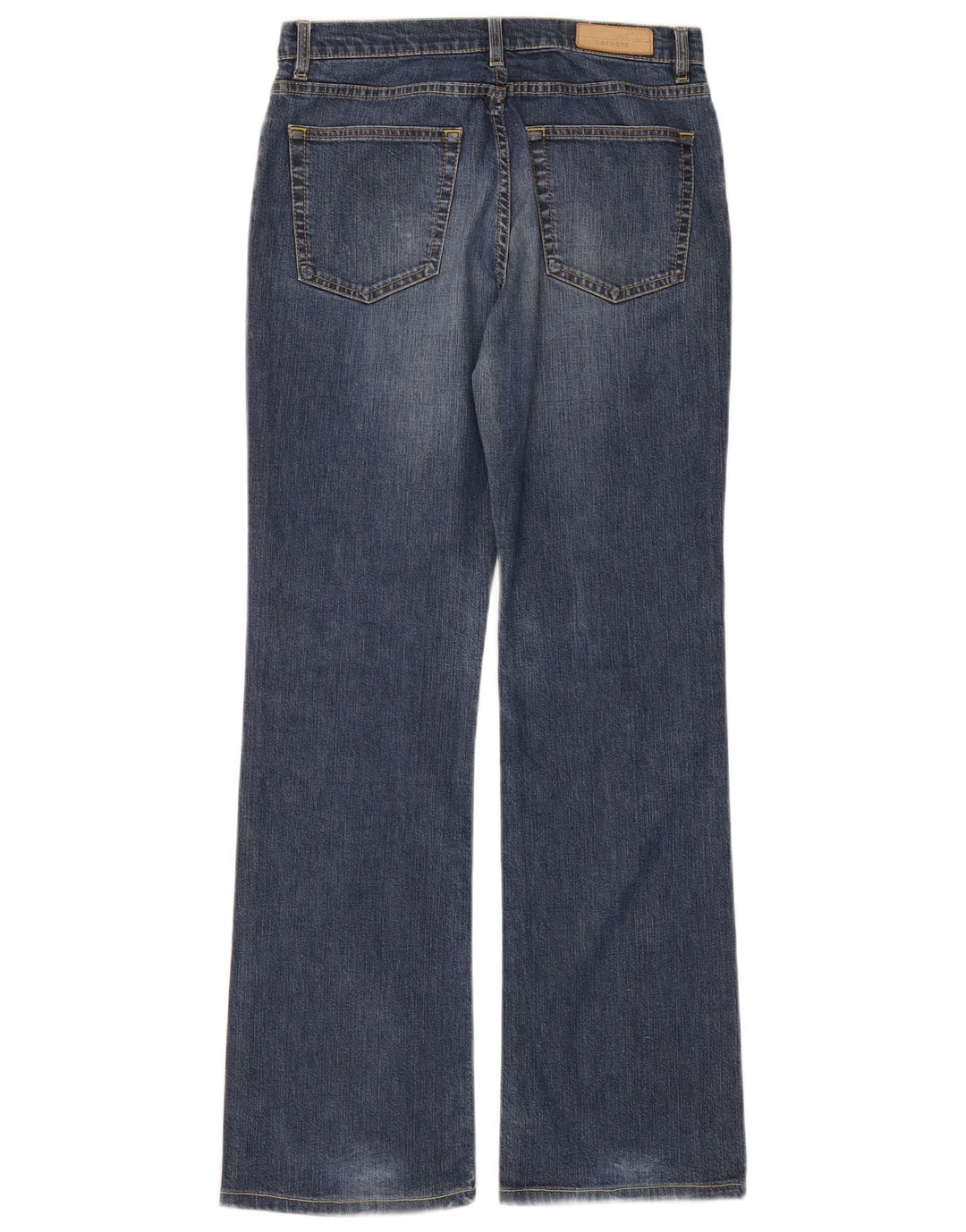 Lacoste Damen Bootcut Jeans Größe 40 Mittel W27 L31 Blaue Baumwolle