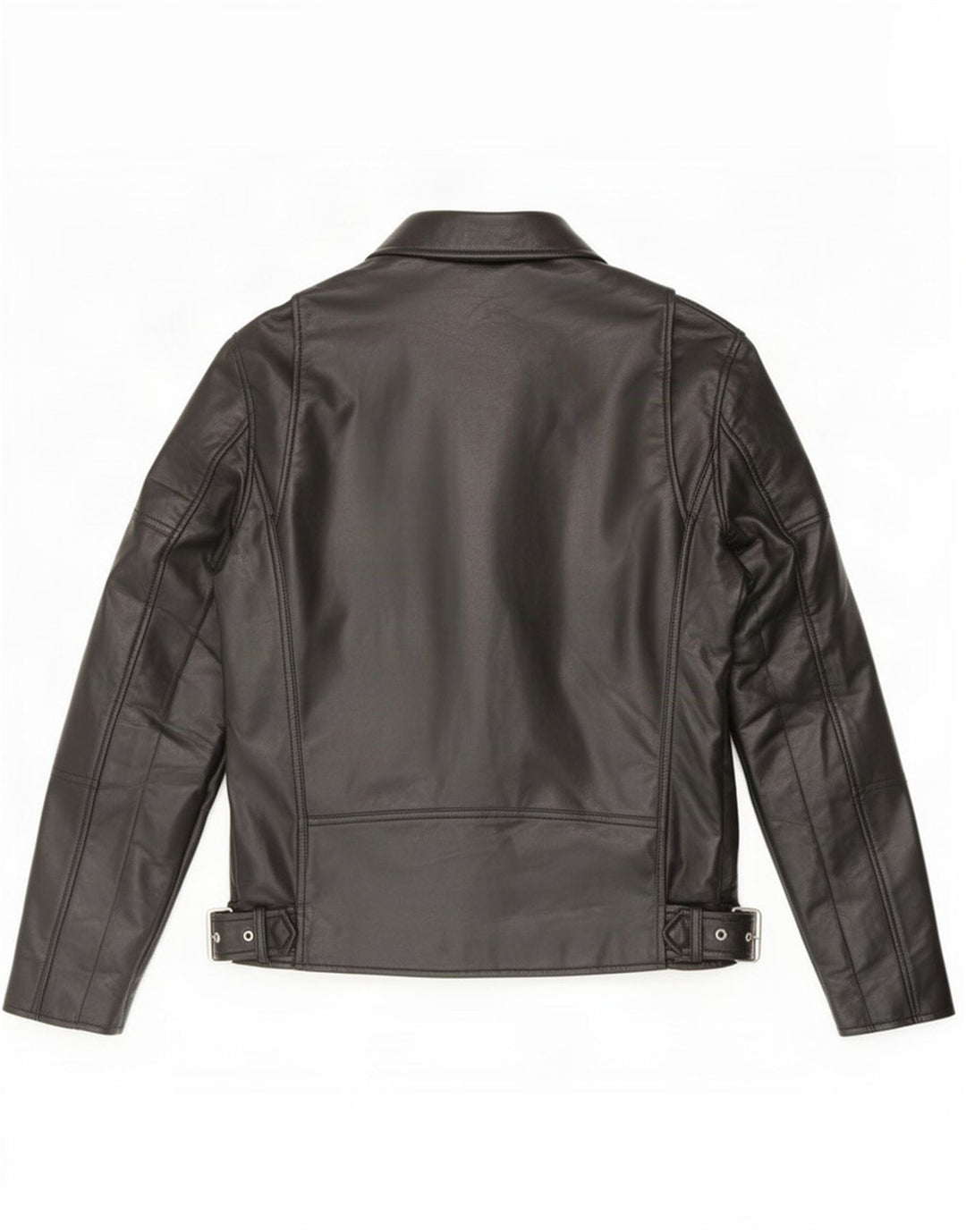 Zara Herren Kunstleder Bikerjacke UK 38 Medium Schwarz