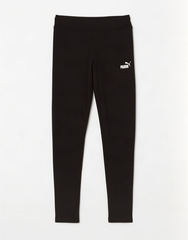 Puma Damen Leggings UK 12 Medium Schwarz Baumwolle
