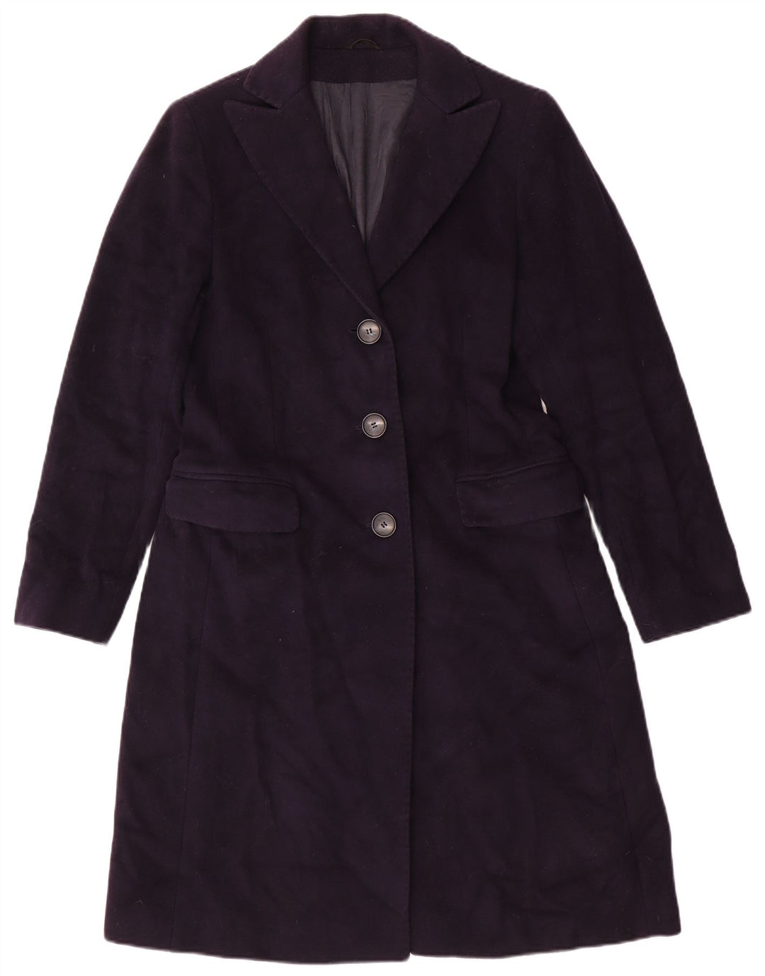 Boggi Damenmantel UK 10 Small Marineblaue Wolle