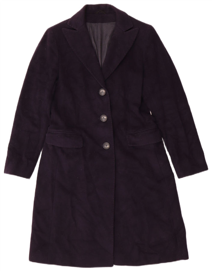 Boggi Damenmantel UK 10 Small Marineblaue Wolle