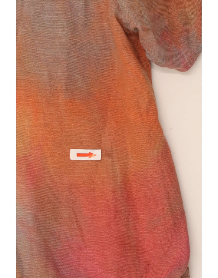 Krizia Kurzarm-Hemdbluse für Mädchen, 13–14 Jahre, mehrfarbig, Batikfärbung