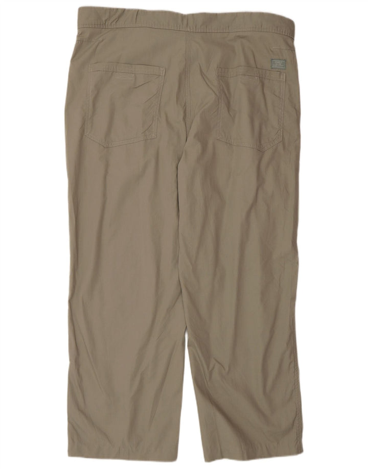 Chaps gerade Chino-Hose für Herren, W36, L32, graue Baumwolle