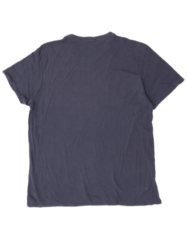 Levi's Herren 501 Graphic T-Shirt Top 2XL Marineblau Farbblock