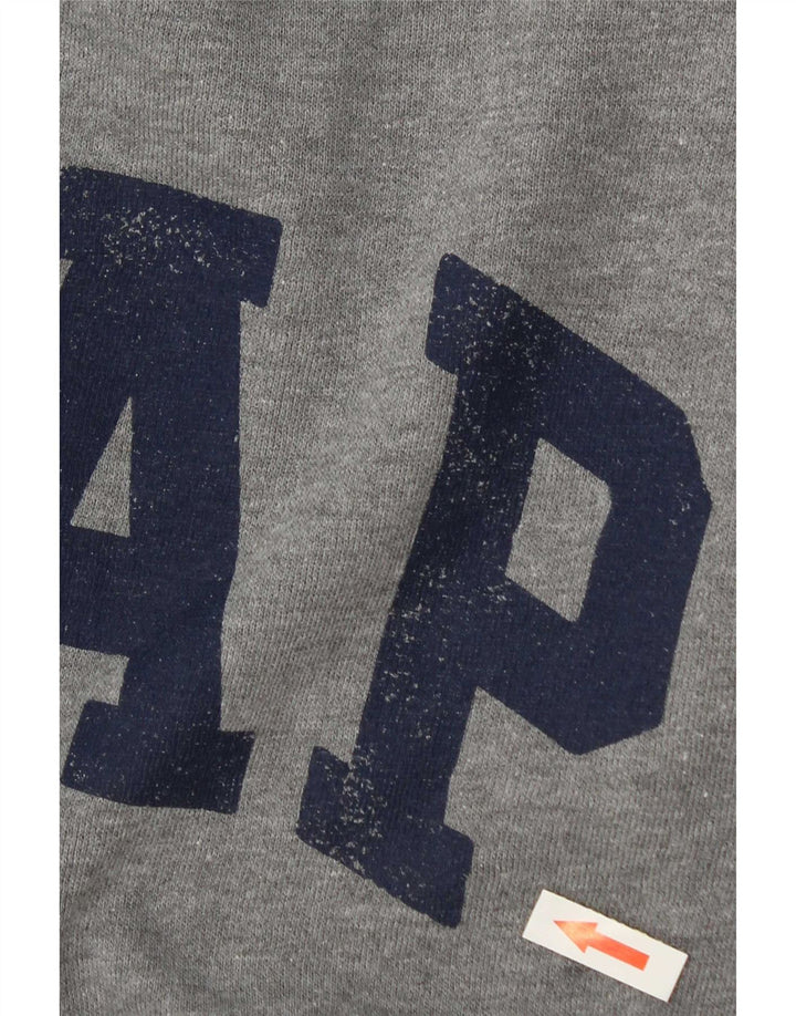 Gap Herren Grafik-Sweatshirt-Pullover Mittelgrau