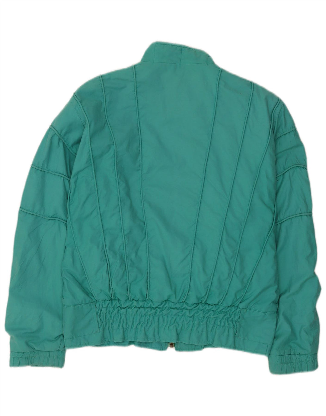 Gigi Rizzi Damen Bomberjacke IT 44 Medium Türkis Baumwolle