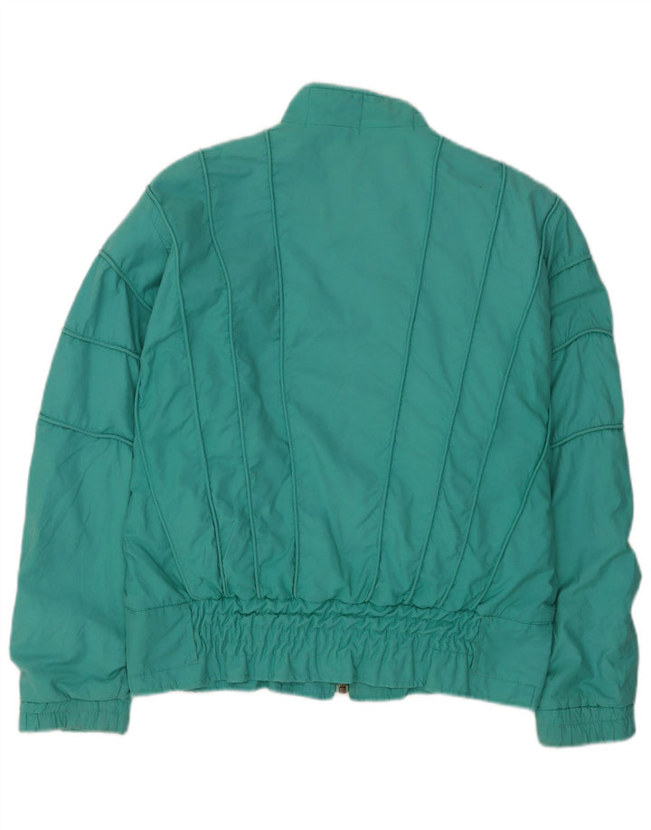 Gigi Rizzi Damen Bomberjacke IT 44 Medium Türkis Baumwolle