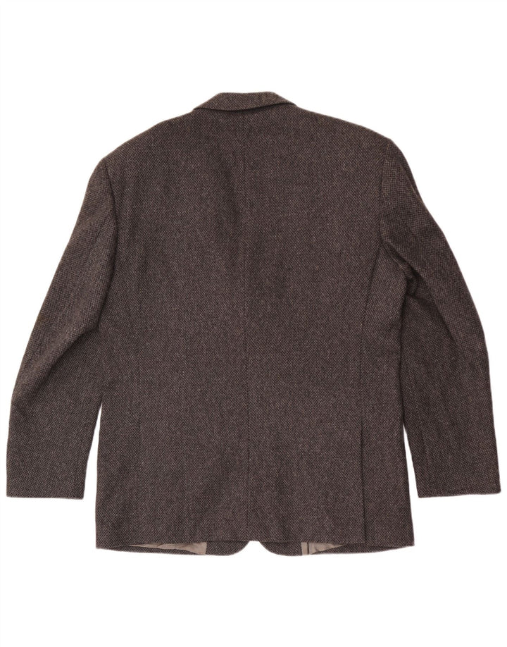 Stefanel Herren-Blazer mit 3 Knöpfen, IT 52 XL, graue Wolle