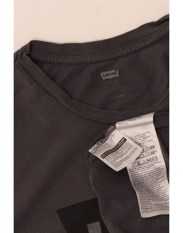 Levi's Herren-T-Shirt mit Grafik, XL, graue Baumwolle