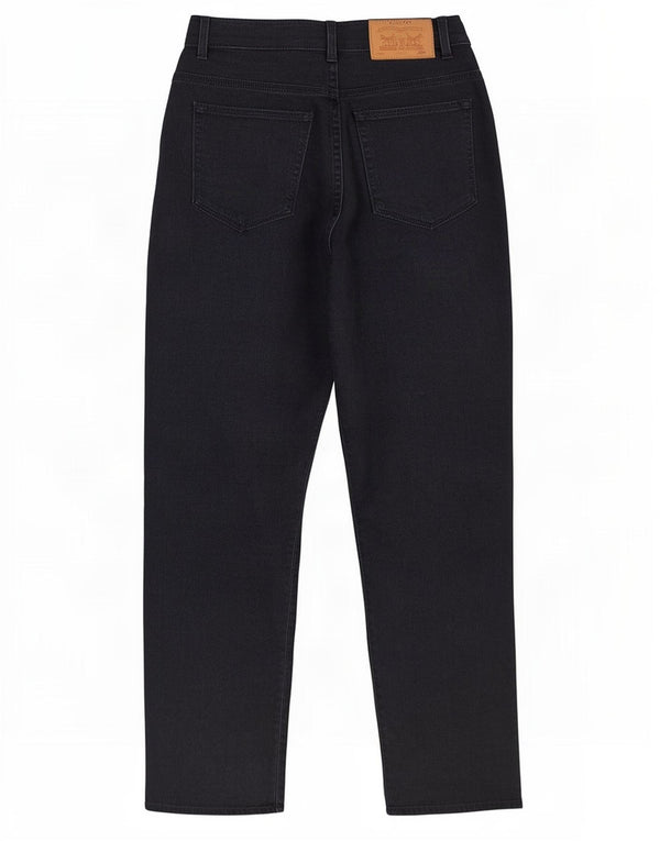 Calvin Klein Damen High Waist Tapered Jeans US 12 Large W28 L29 Schwarz