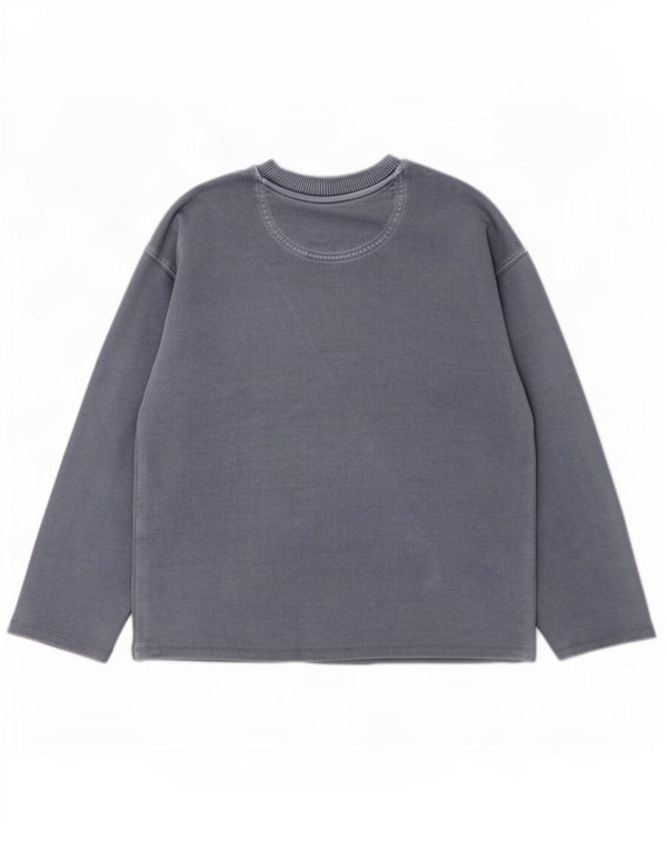 Marks & Spencer Damen Relaxed Fit Sweatshirt Pullover UK 14 Mittelblau