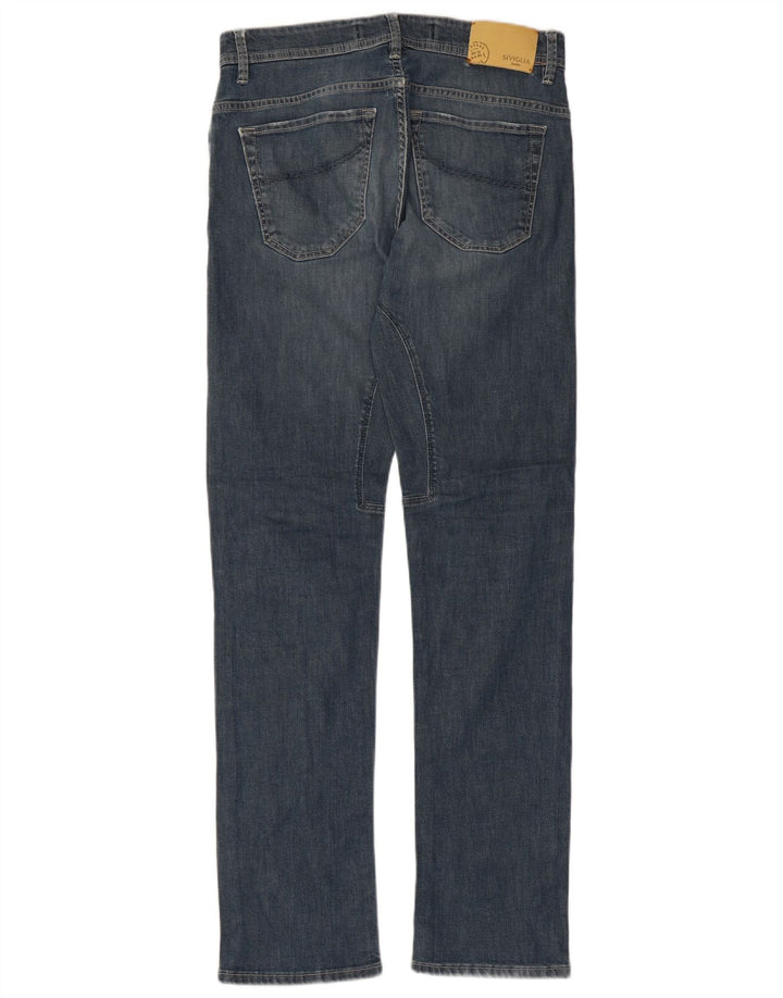 SIVIGLIA Herren Straight Jeans W32 L32 Blaue Baumwolle