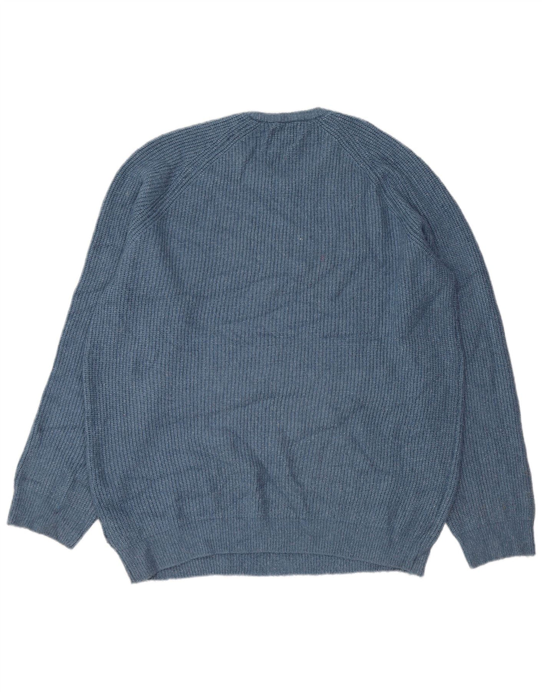 Marks & Spencer Herren-Pullover mit Rundhalsausschnitt, 2XL, Blau, Polyamid