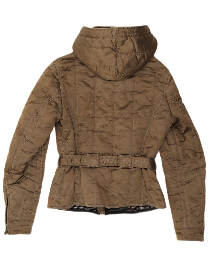 Refrigiwear Damen-Steppjacke mit Kapuze, UK 14, mittelbraun, Polyamid