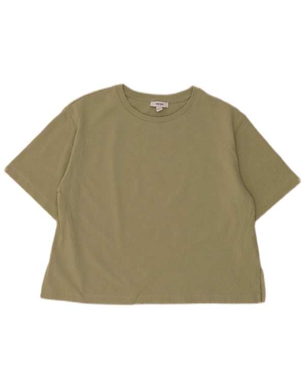 Reiss T-Shirt-Oberteil für Mädchen, 13–14 Jahre, Khaki, Baumwolle