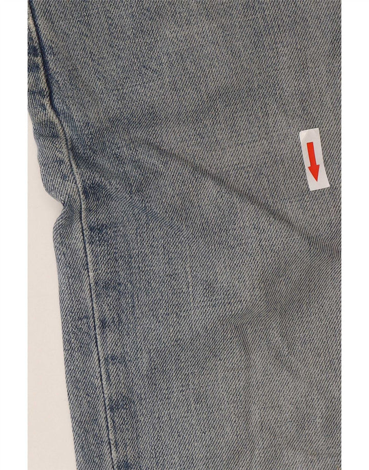 Carhartt Herren Distressed Straight Jeans W34 L34 Blaue Baumwolle