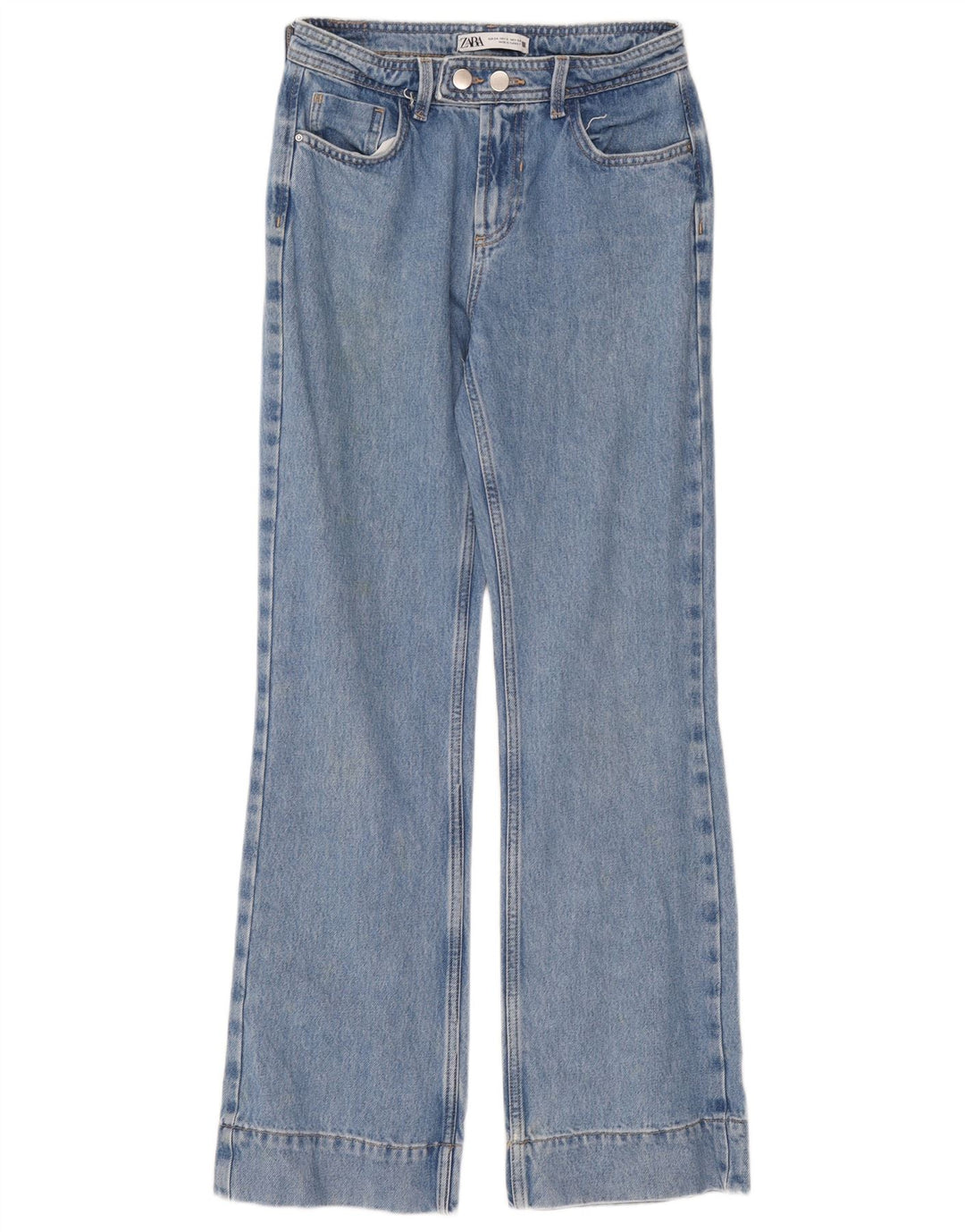 Zara Damen Bootcut Jeans EU 34 2XS W24 L31 Blau
