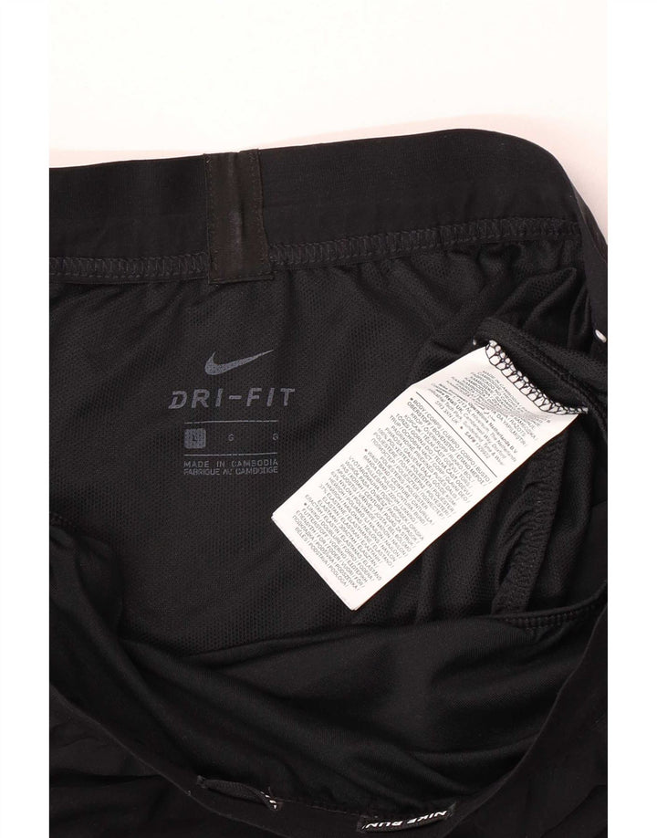 Nike Damen Dri Fit Sportshorts, groß, aus schwarzem Polyester