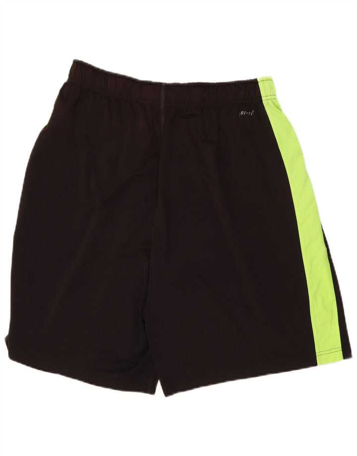 Nike Herren Dri Fit Sportshorts, groß, schwarzes Farbblock-Polyester