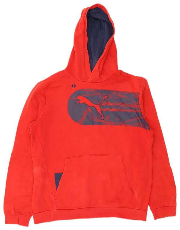 Puma Jungen Graphic Hoodie Pullover 15–16 Jahre 2XL rote Baumwolle