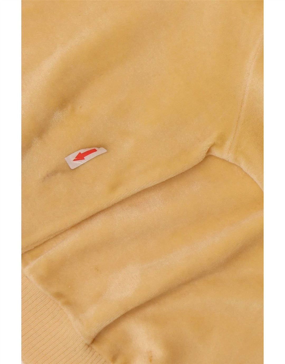 Vintage Damen Velours Sweatshirt Pullover IT 50 XL Gelb