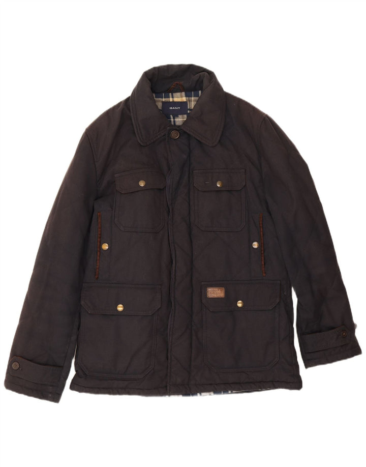 Gant Herren Quilted Utility Jacke UK 38 Mittel Marineblau