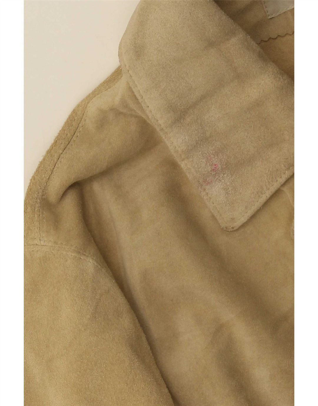 Massimo Rebecchi Damen 4-Knopf-Wildleder-Blazerjacke UK 14 Mittelbeige