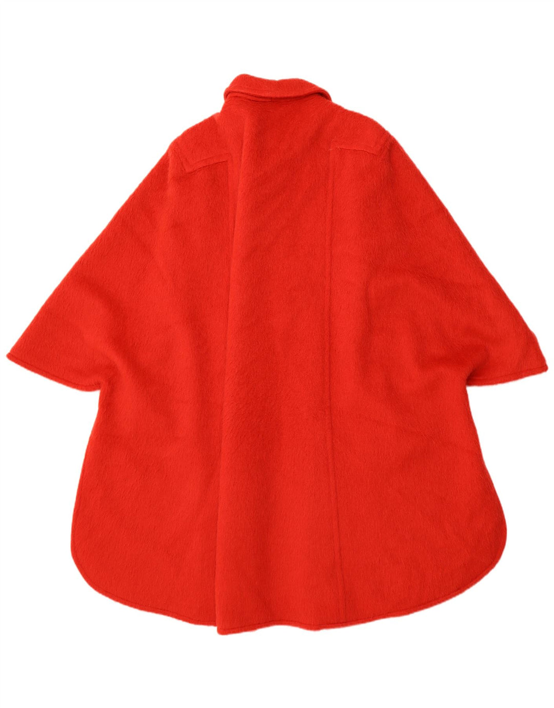 Vintage Damen Poncho Mantel Einheitsgröße Rot
