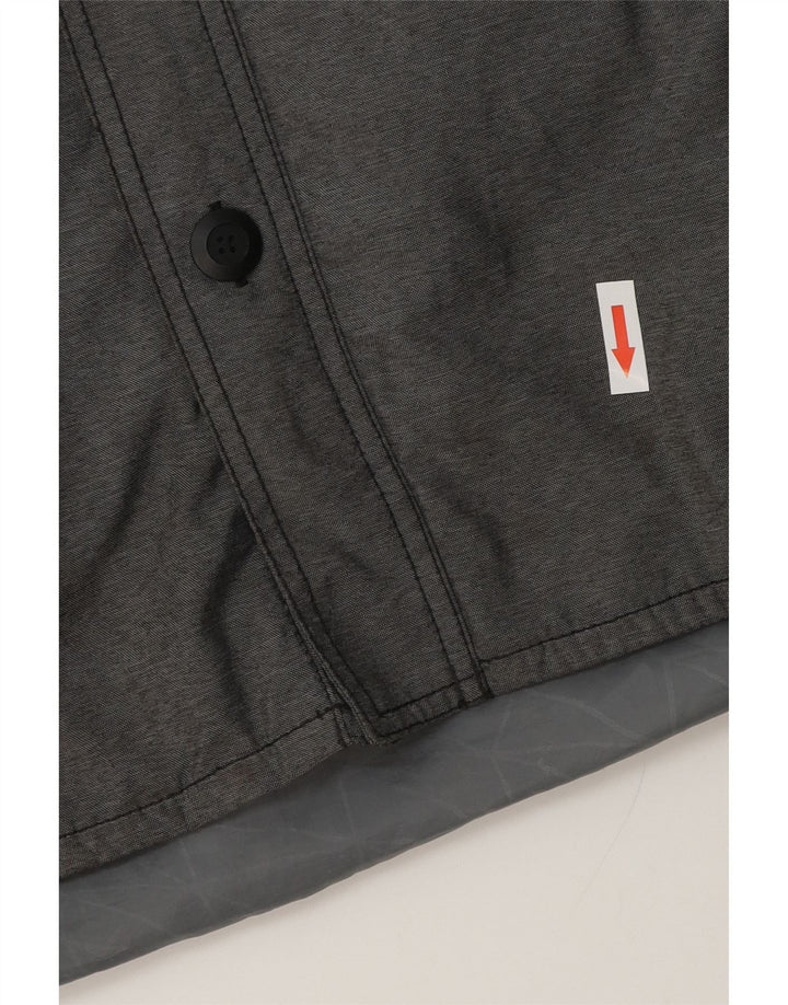 Nike Herren-Windbreakerjacke mit Kapuze, UK 36, Größe S, grau, Colourblock-Polyester
