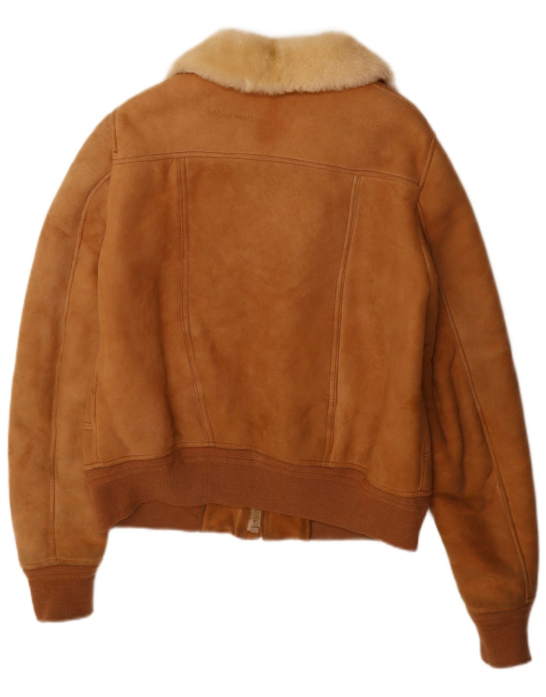 Vintage Herren Shearling Jacke UK 36 Small Beige