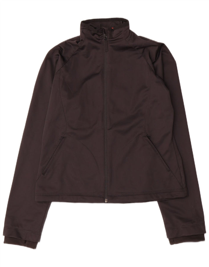 Puma Damen Graphic Trainingsanzug Top Jacke UK 14 Medium Schwarz