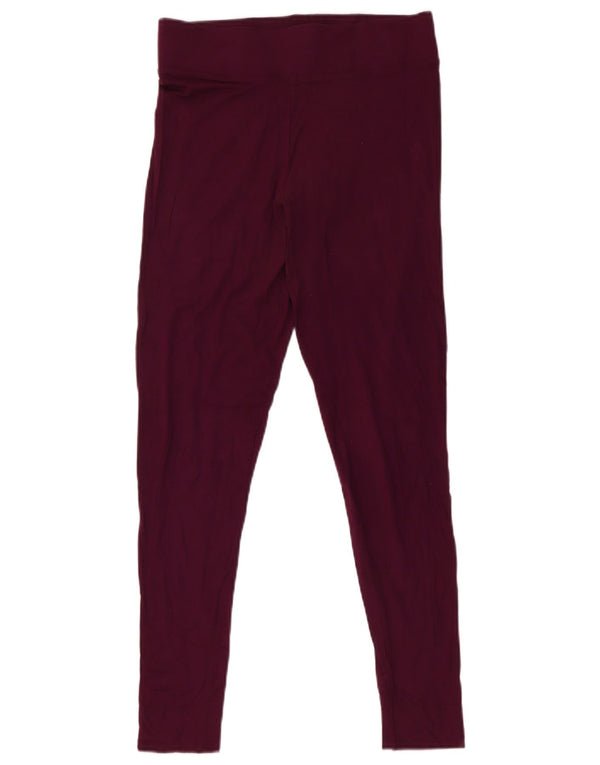 Marks & Spencer Damen Leggings UK 10 Small Burgund Viskose