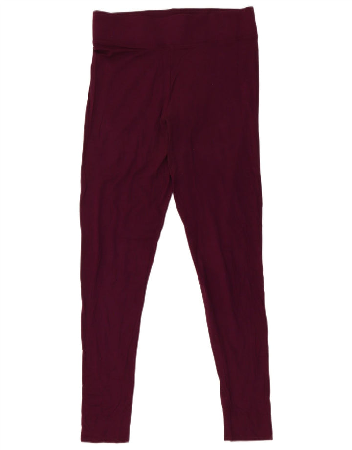Marks & Spencer Damen Leggings UK 10 Small Burgund Viskose