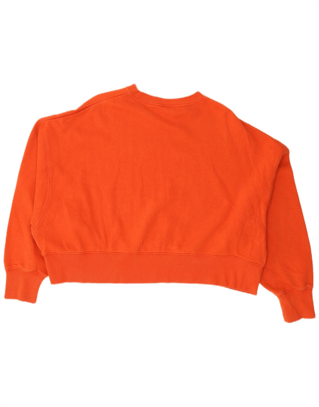 Nike Womens Crop Oversized Sweatshirt Pullover UK 14 Mittelrote Baumwolle