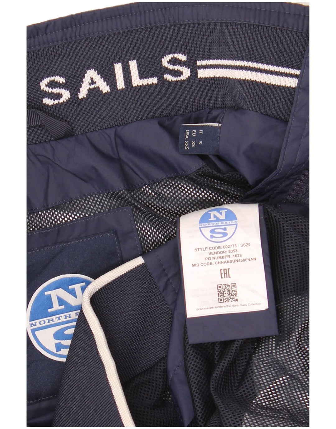 NORTH SAILS Herren Bomberjacke UK 36 Small Marineblau Polyamid