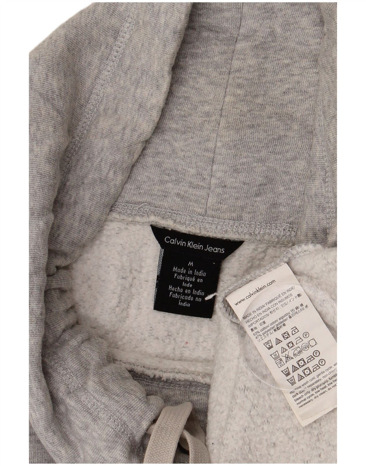 CALVIN KLEIN JEANS Damen Sweatshirt Pullover UK 14 Mittelgrau meliert
