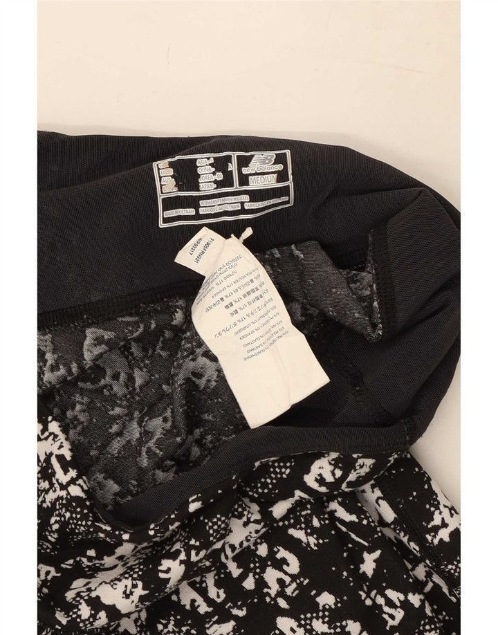 New Balance Damen-Leggings mit abstraktem Muster, Größe S, Größe S, Schwarz, Polyester