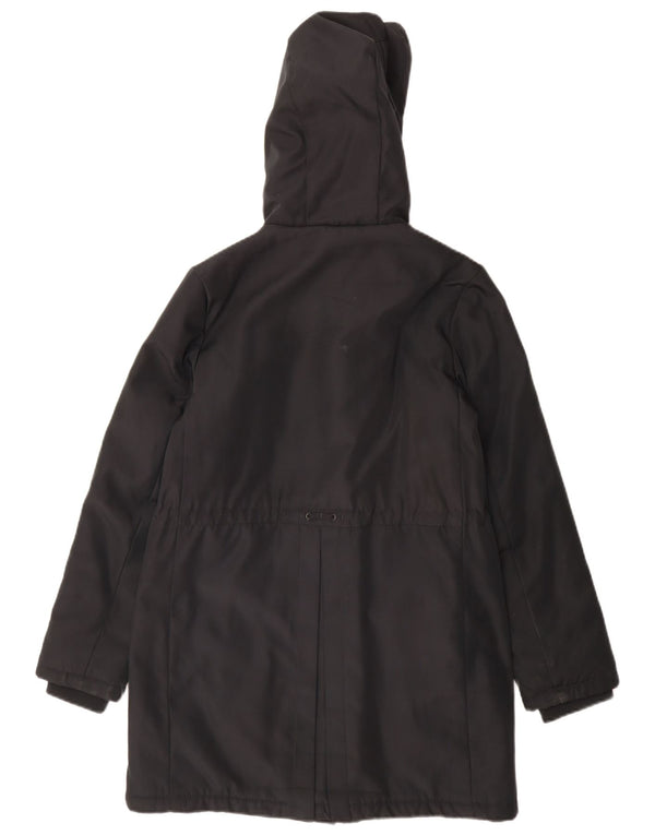 Tommy Hilfiger Mädchen-Parka mit Kapuze, 13–14 Jahre, schwarzes Polyester