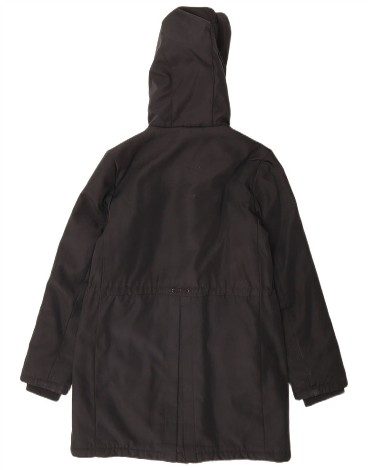Tommy Hilfiger Mädchen-Parka mit Kapuze, 13–14 Jahre, schwarzes Polyester
