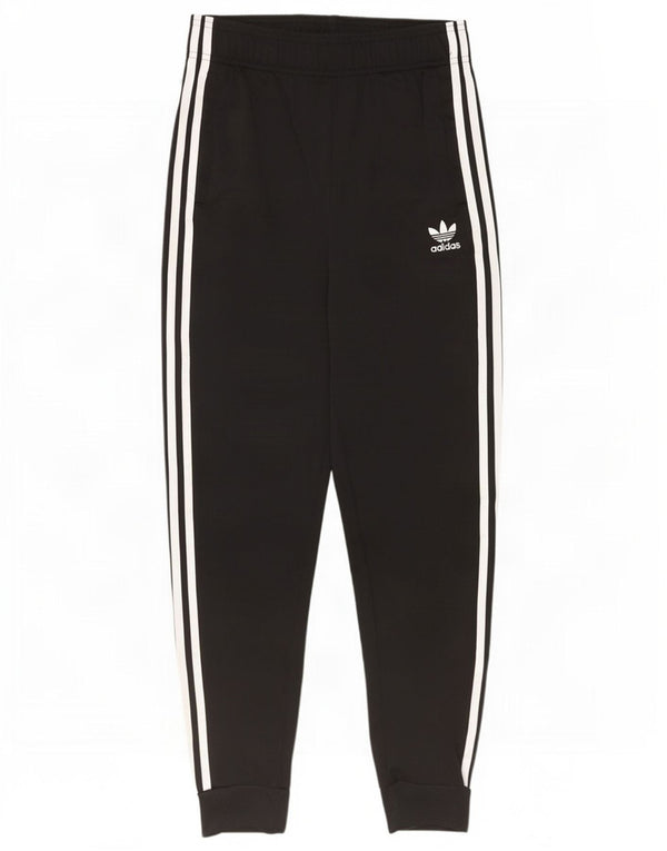 Adidas Jungen-Trainingshose, Jogginghose, 13–14 Jahre, schwarzes Polyester