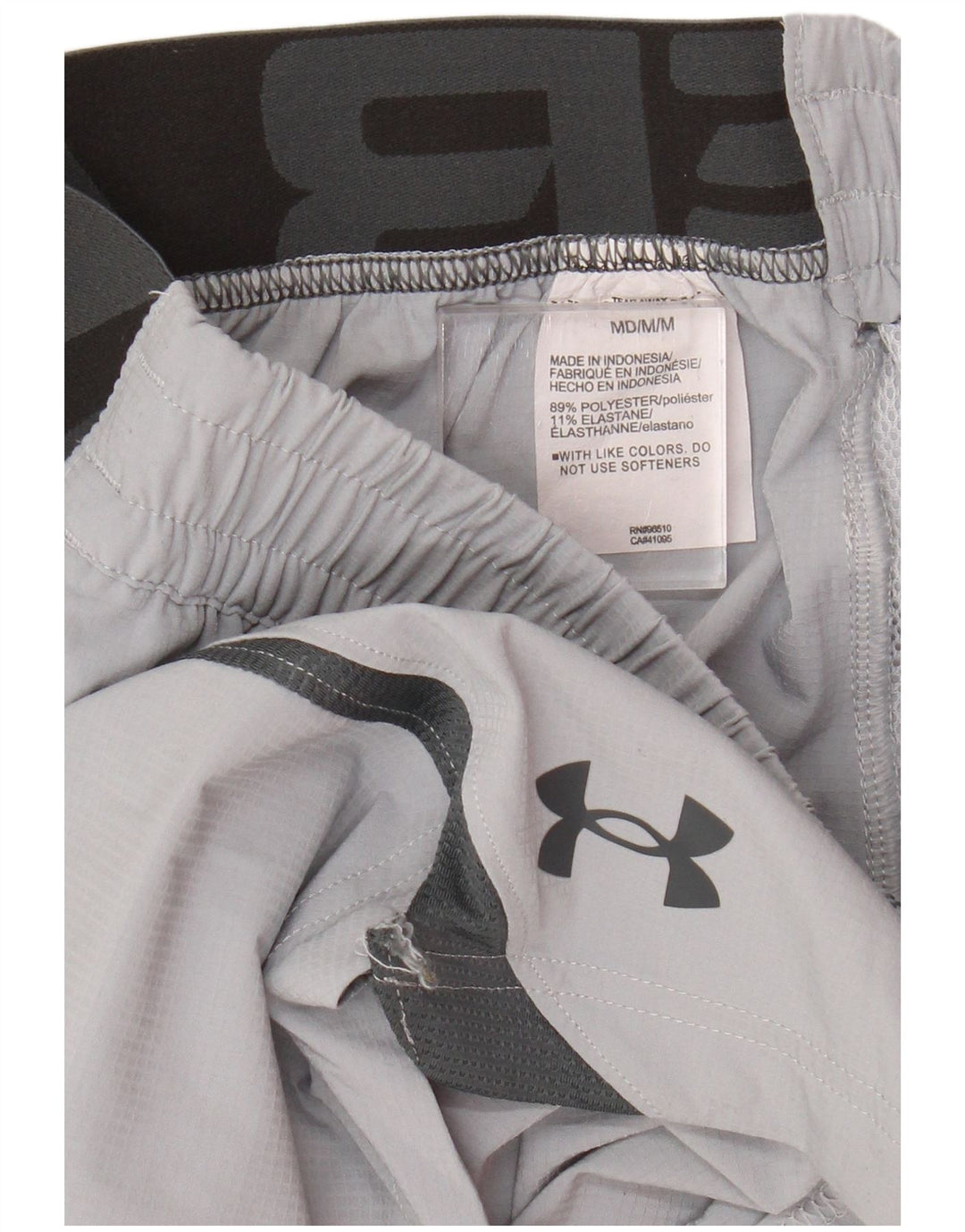 Under Armour Herren Graphic Sport Shorts Mittelgraues Colourblock-Polyester