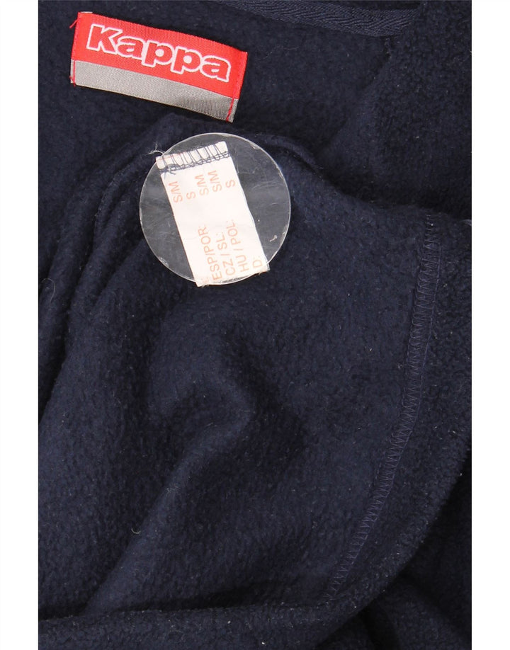 Kappa Herren-Fleecepullover mit Reißverschluss, Größe S, Marineblau