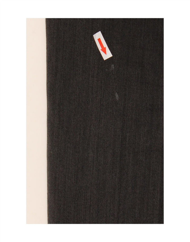 Gerade Herren-Anzughose von Marks & Spencer, W36, L31, schwarzes Polyester