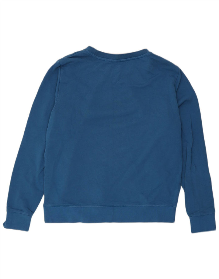 Wrangler Womens Graphic Sweatshirt Pullover UK 14 Mittelblaue Baumwolle