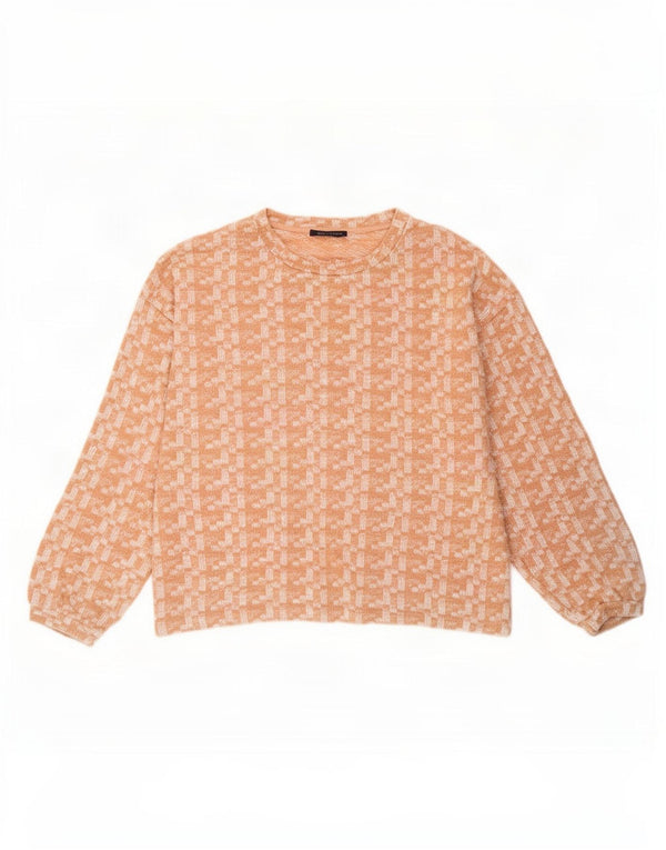 Marks & Spencer Damen-Pullover mit U-Boot-Ausschnitt, Gr. 18, XL, Rosa meliert