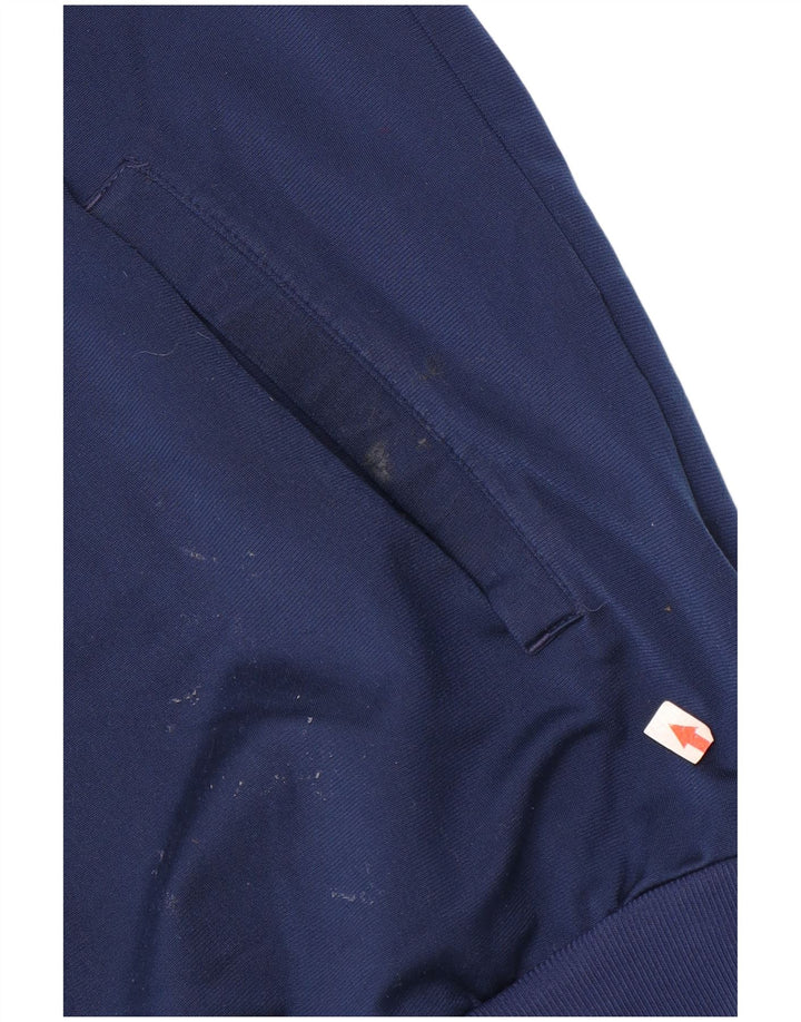 Adidas Herren-Trainingsanzug-Top-Jacke, UK 40/42, mittleres Marineblau, Farbblock